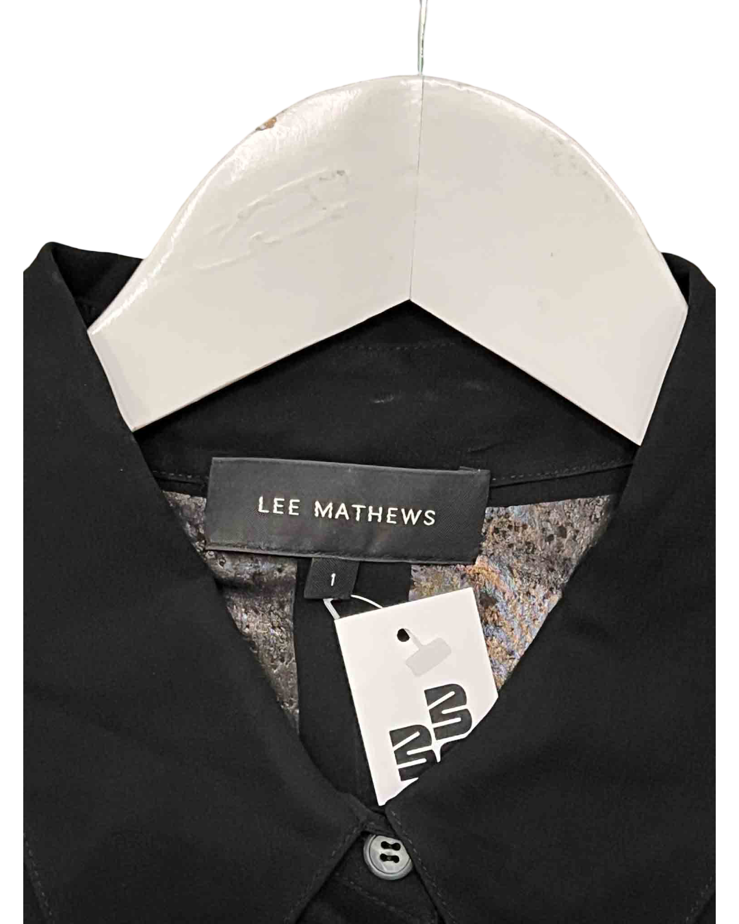 Size 1 (8) | Lee Mathews Black Pleated Shirt