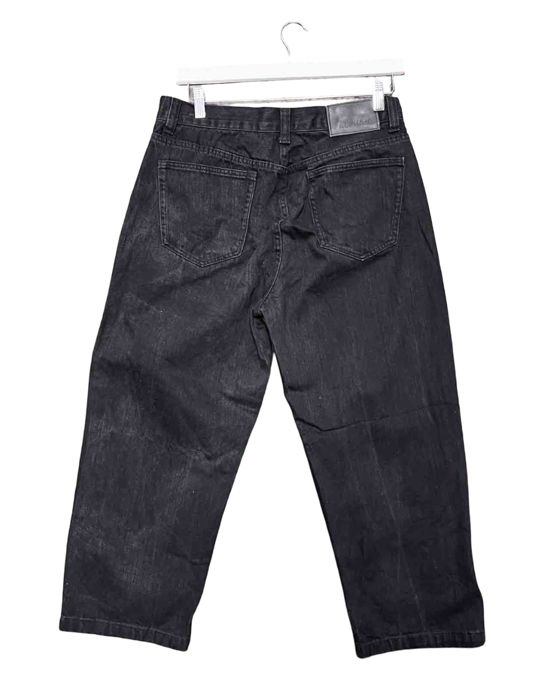 Size L (30) | Alpha60 Cropped Black Jeans