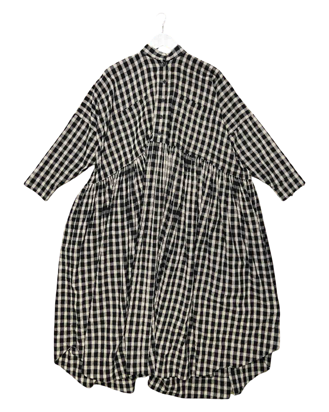 Size OS | Et Al Cotton Check Newton Dress