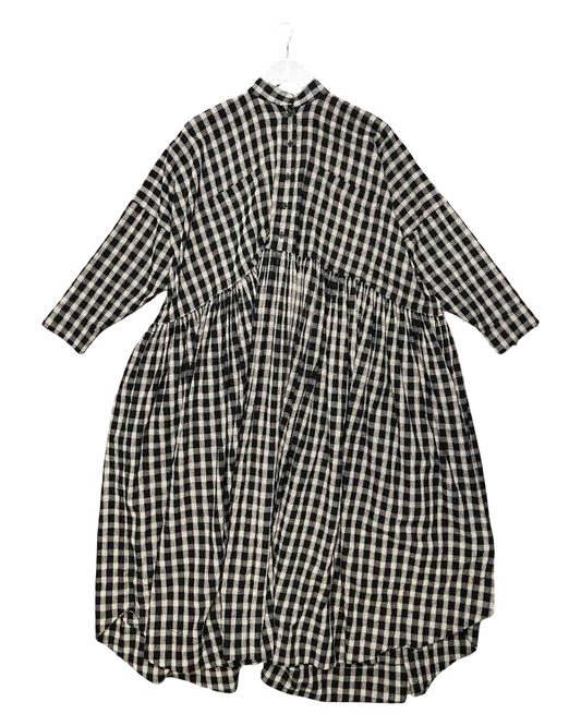Size OS | Et Al Cotton Check Newton Dress