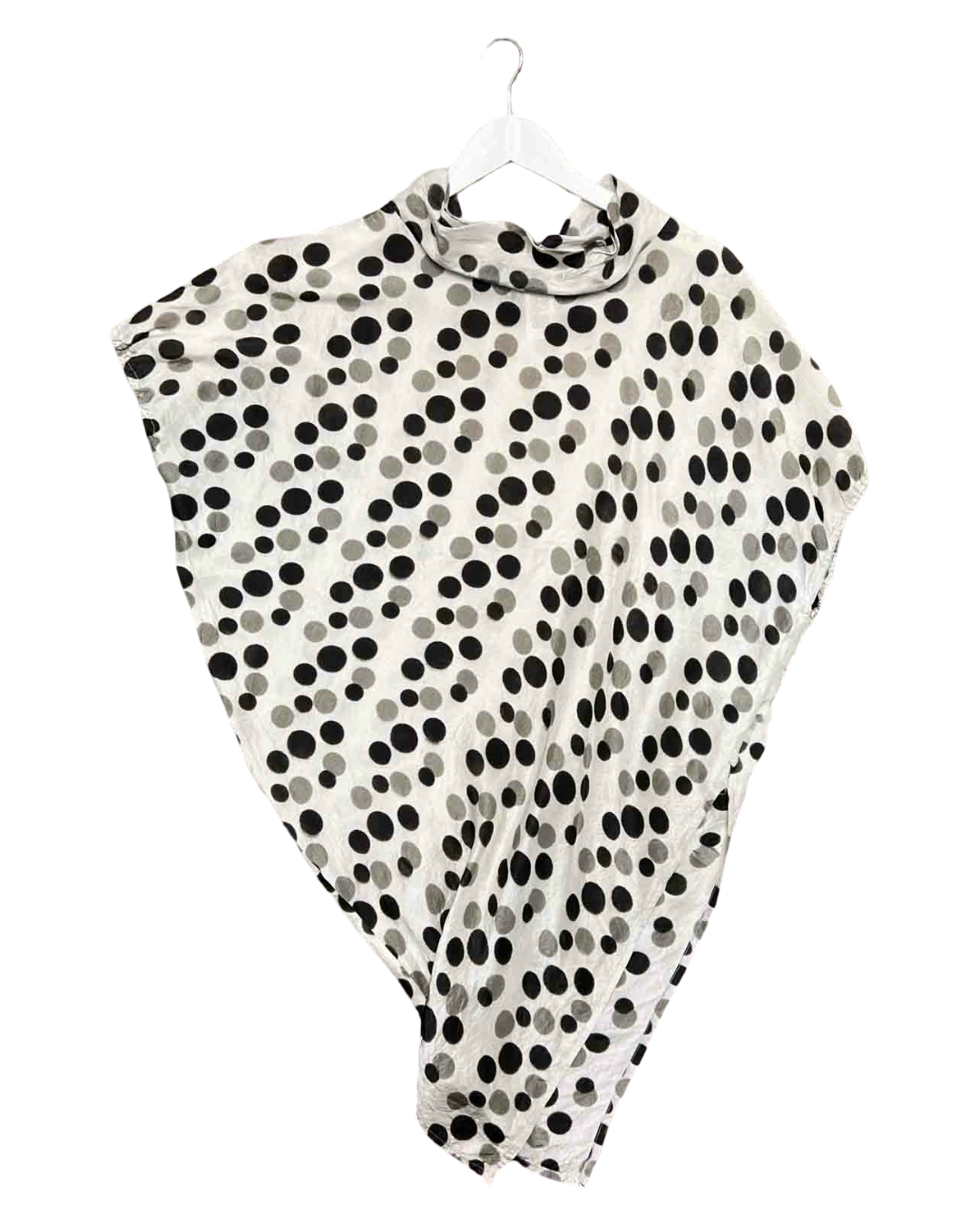 Size 44 (M/L) | Shu Moriyama Asymmetrical Polka Dot Blouse