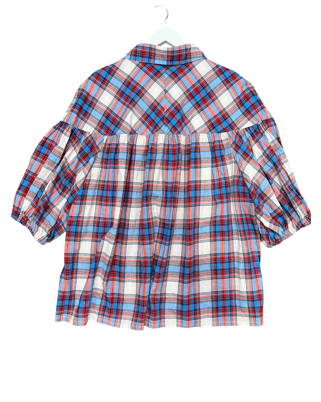 Size 4XL | Obus Cotton Plaid Top
