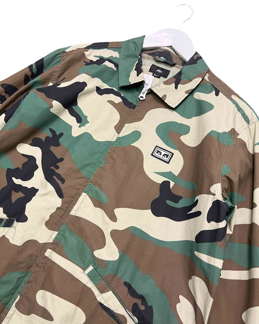 Size M | Obey Green Camouflage Shirt Jacket