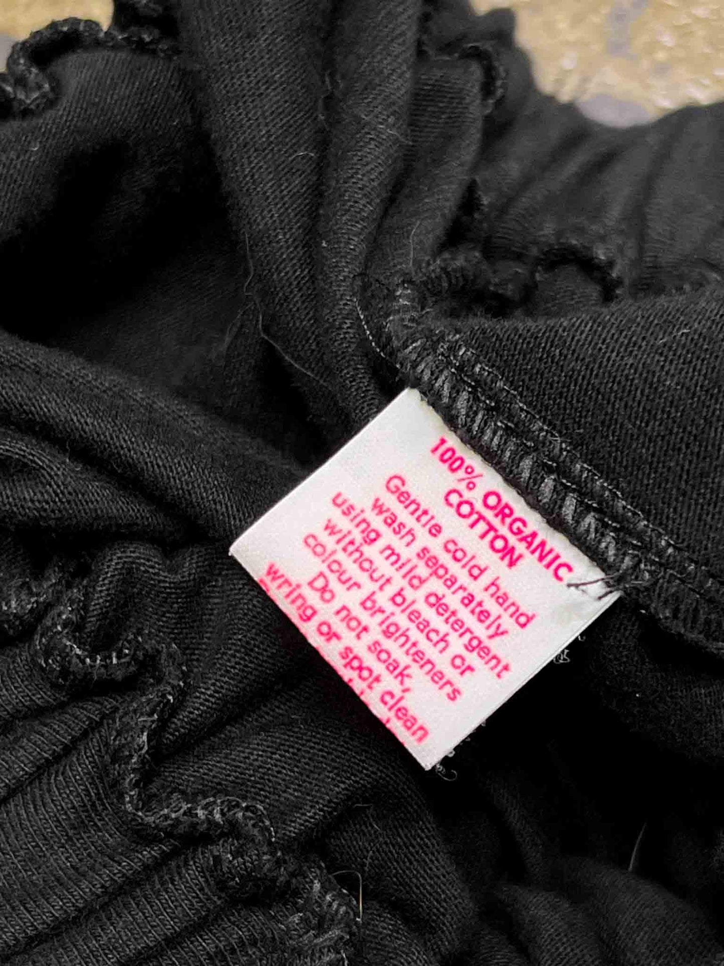 Size 1 (S) | Obus Black Organic Cotton Wide Leg Pants