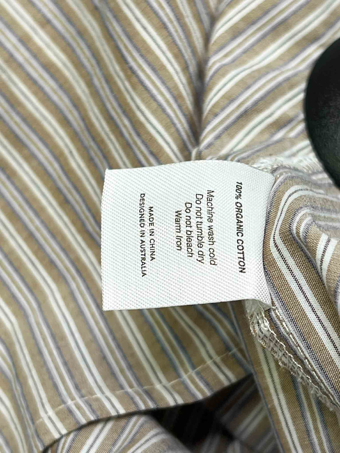 Size XS | Deiji Studios Seas Stripe Collared Tie Shirt