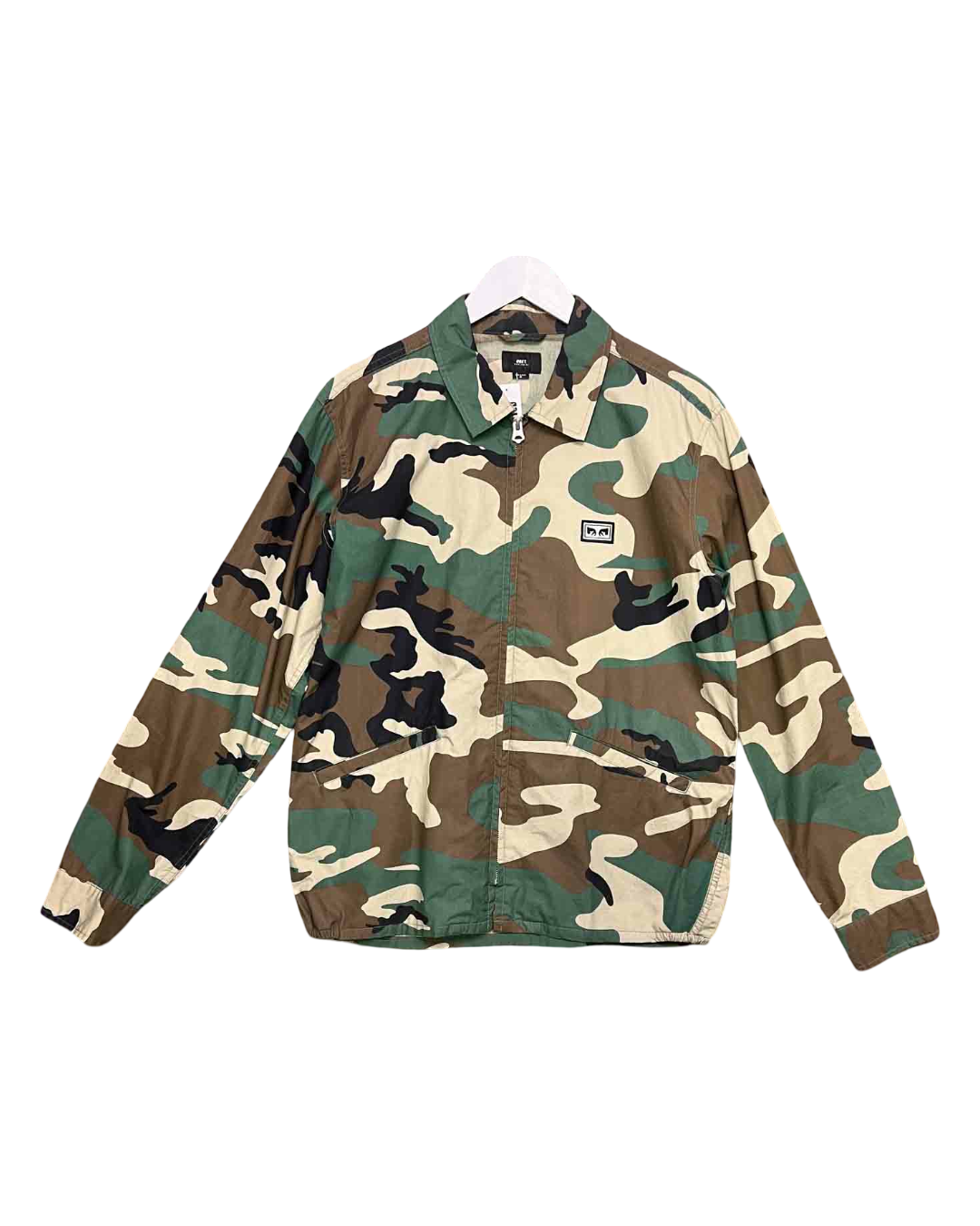 Size M | Obey Green Camouflage Shirt Jacket