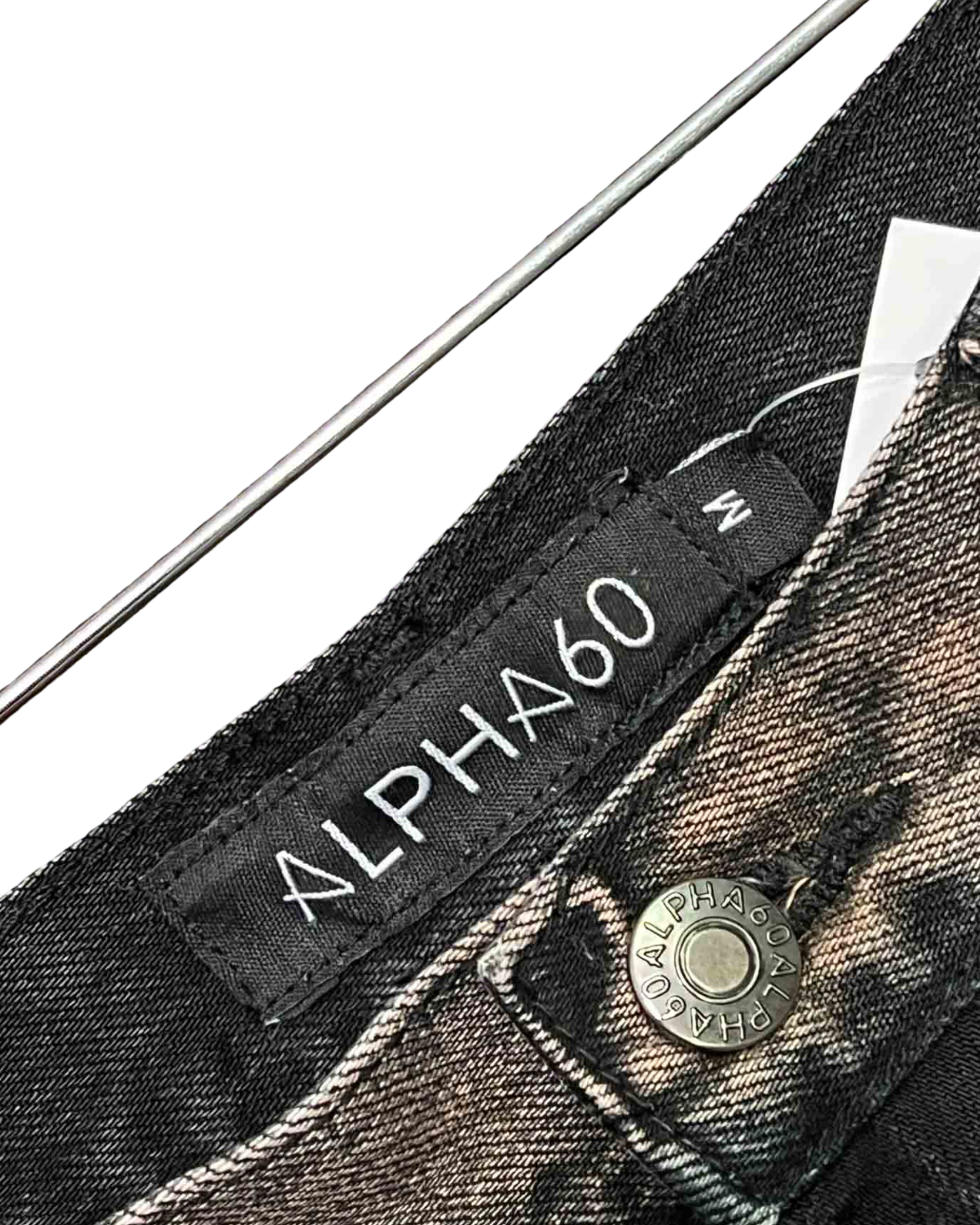 Size M | Alpha60 Black Washed Jeans