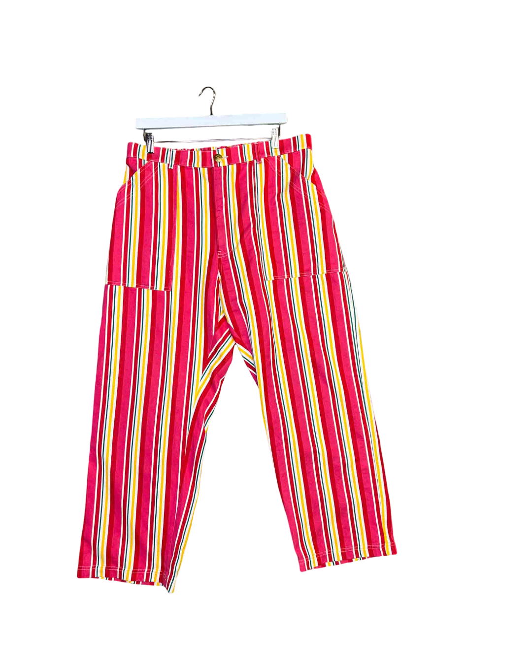 Size 0XL | Big Bug Press Striped Work Pants