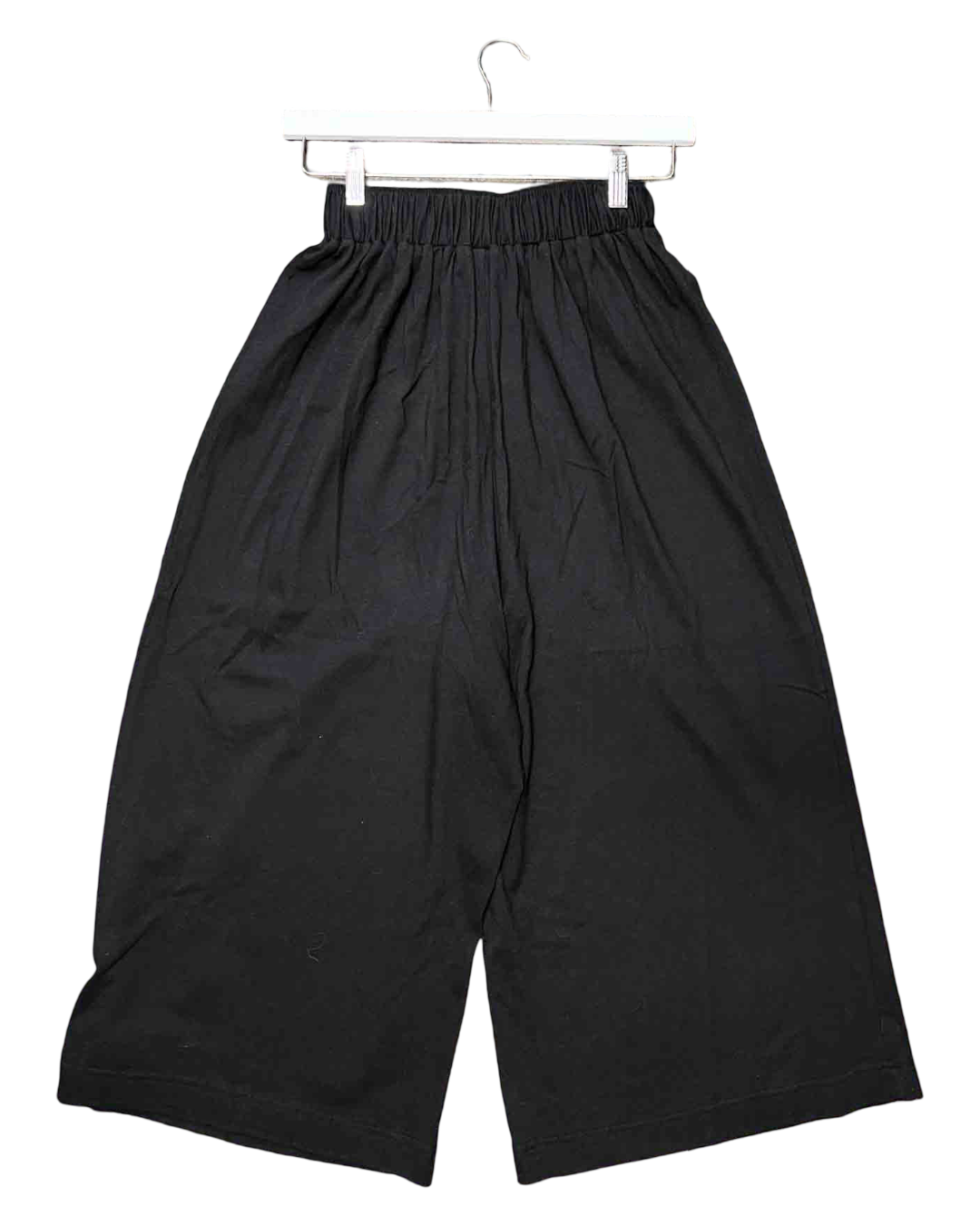 Size 1 (S) | Obus Black Organic Cotton Wide Leg Pants