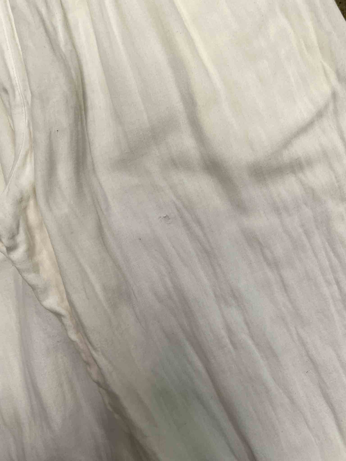 Size 10 | Issey Miyake White Gauze Cotton Pants