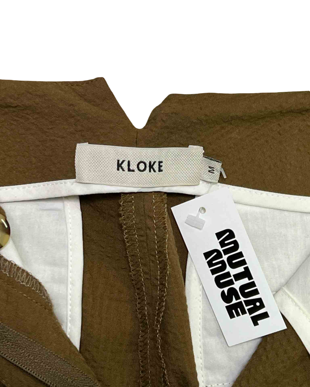 Size M | Kloke Brown Seersucker Pants