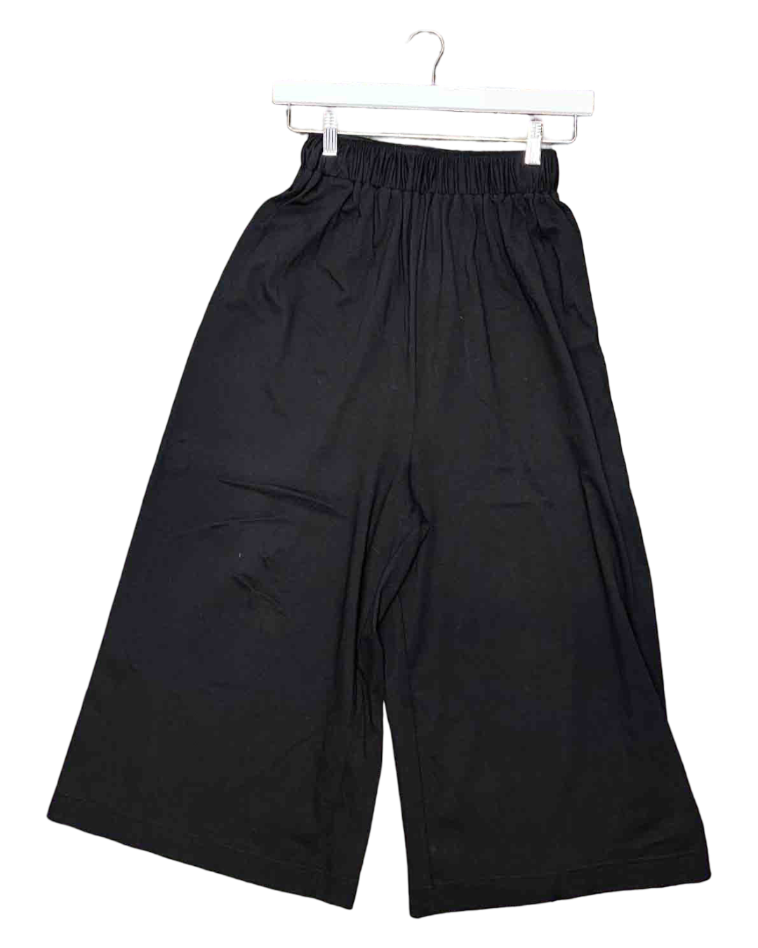 Size 1 (S) | Obus Black Organic Cotton Wide Leg Pants
