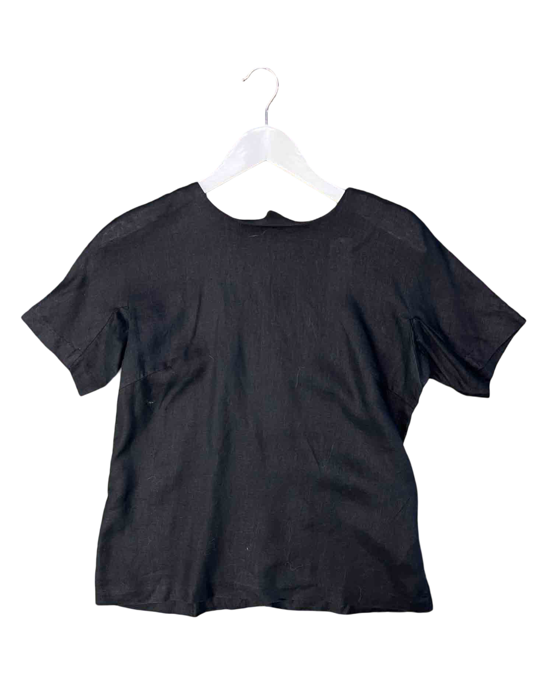 Size M | Alpha60 Black Linen Top