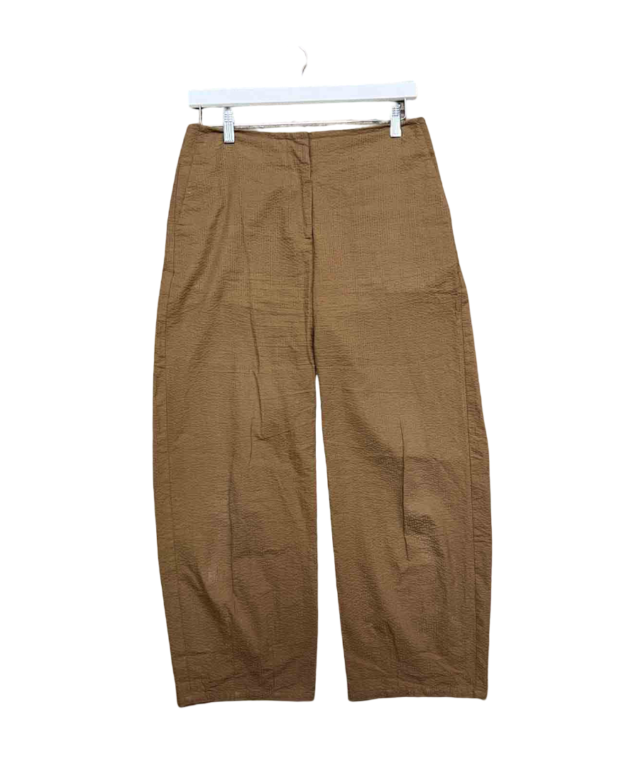 Size M | Kloke Brown Seersucker Pants