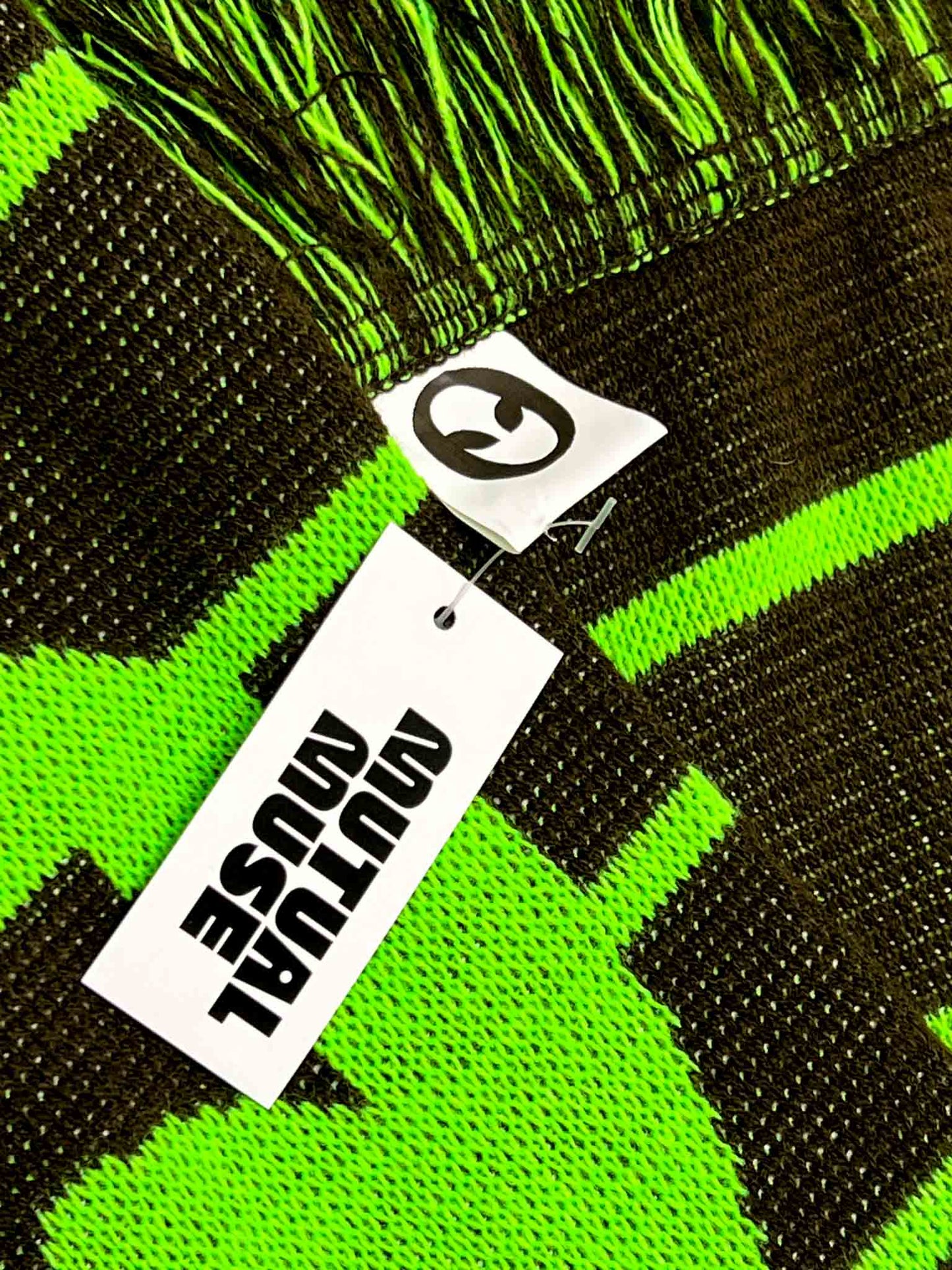 Aries No Problemo Brown\Green Knit Scarf
