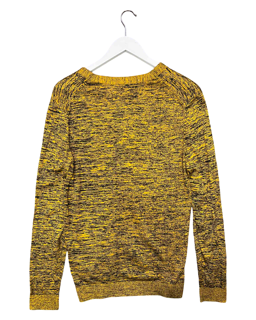 Size L | COS Silk & Cotton Yellow Marle Cardigan