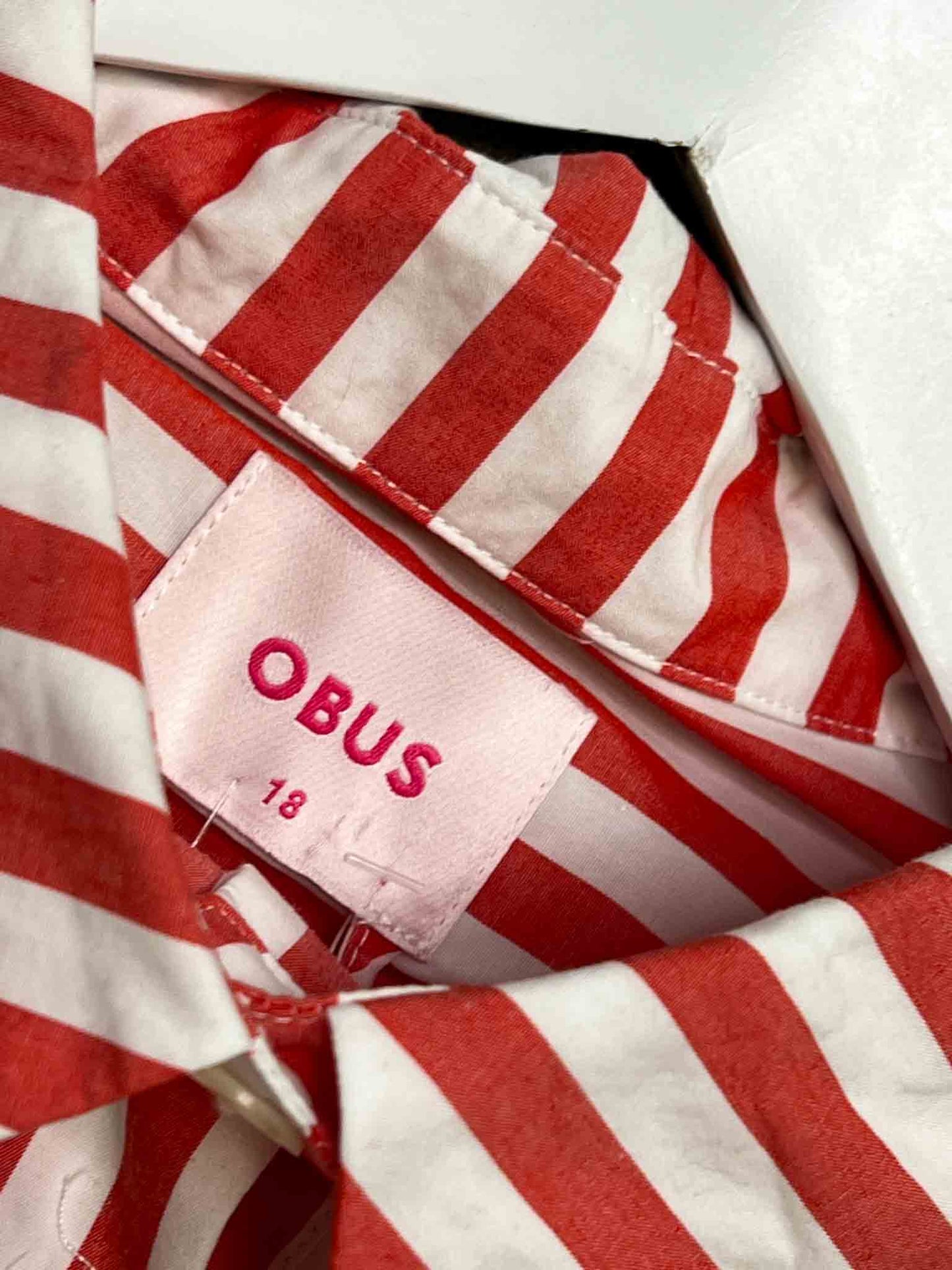 Size 18 | Obus Cotton Striped Shirt Dress