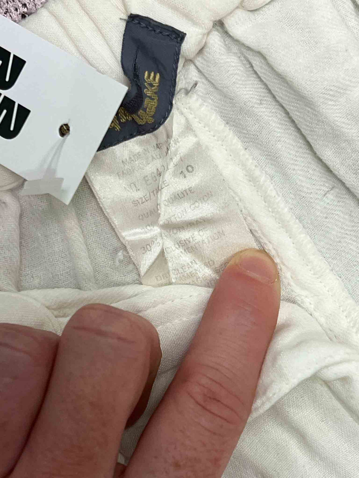 Size 10 | Issey Miyake White Gauze Cotton Pants