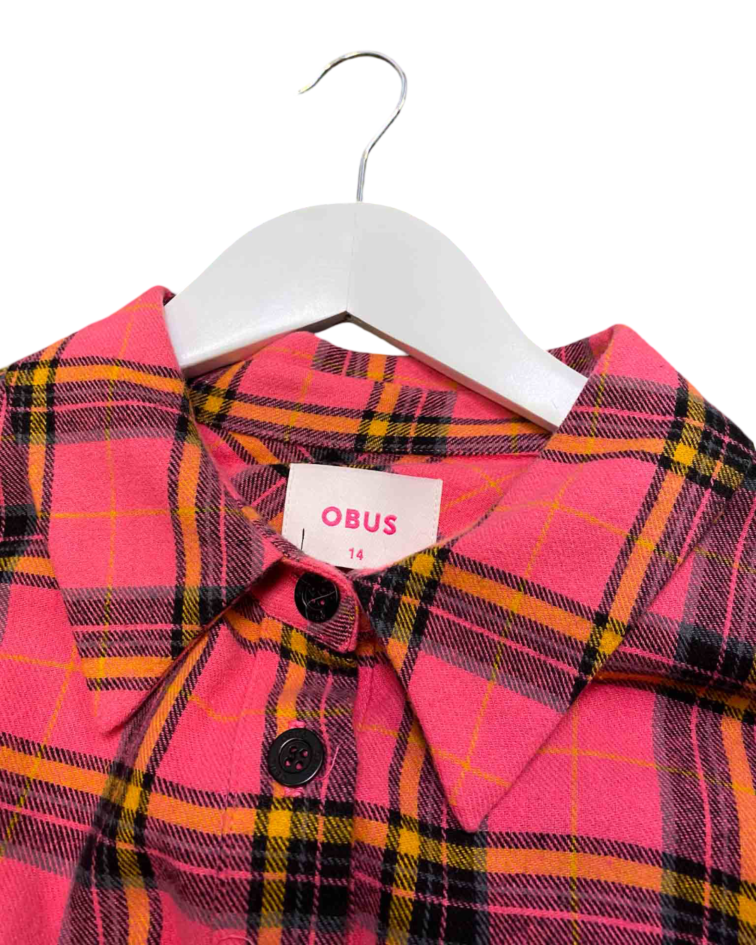 Size L | Obus Pink Check Flanelette Dress