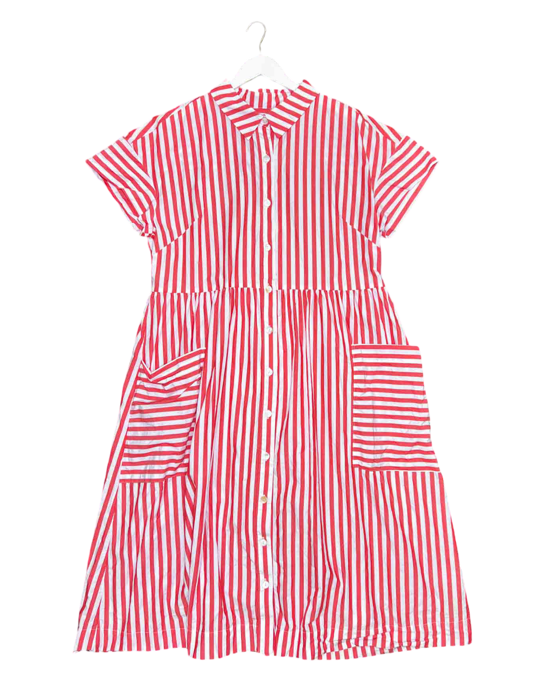 Size 18 | Obus Cotton Striped Shirt Dress