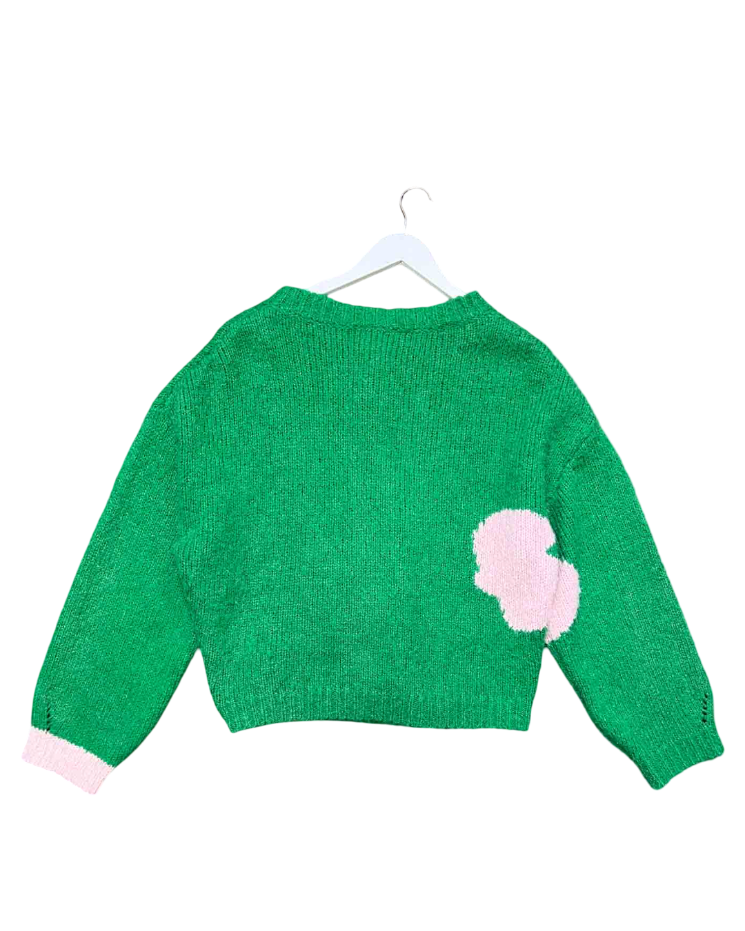 Size M | Emma Mulholland on Holiday Green Alpaca Blend Cardigan