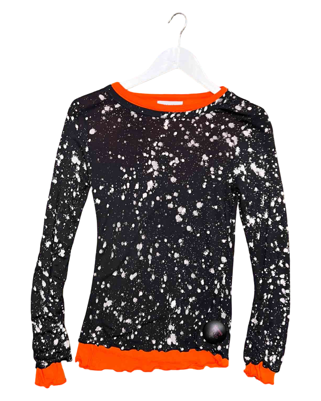 Size 2 (10) | SUKU Black/Orange Bamboo Speckled Top