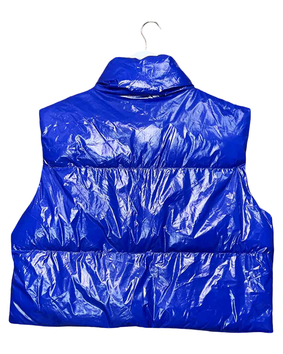 Size XL | Tiffany & Tomato Cobalt Blue Patent Puffer Vest
