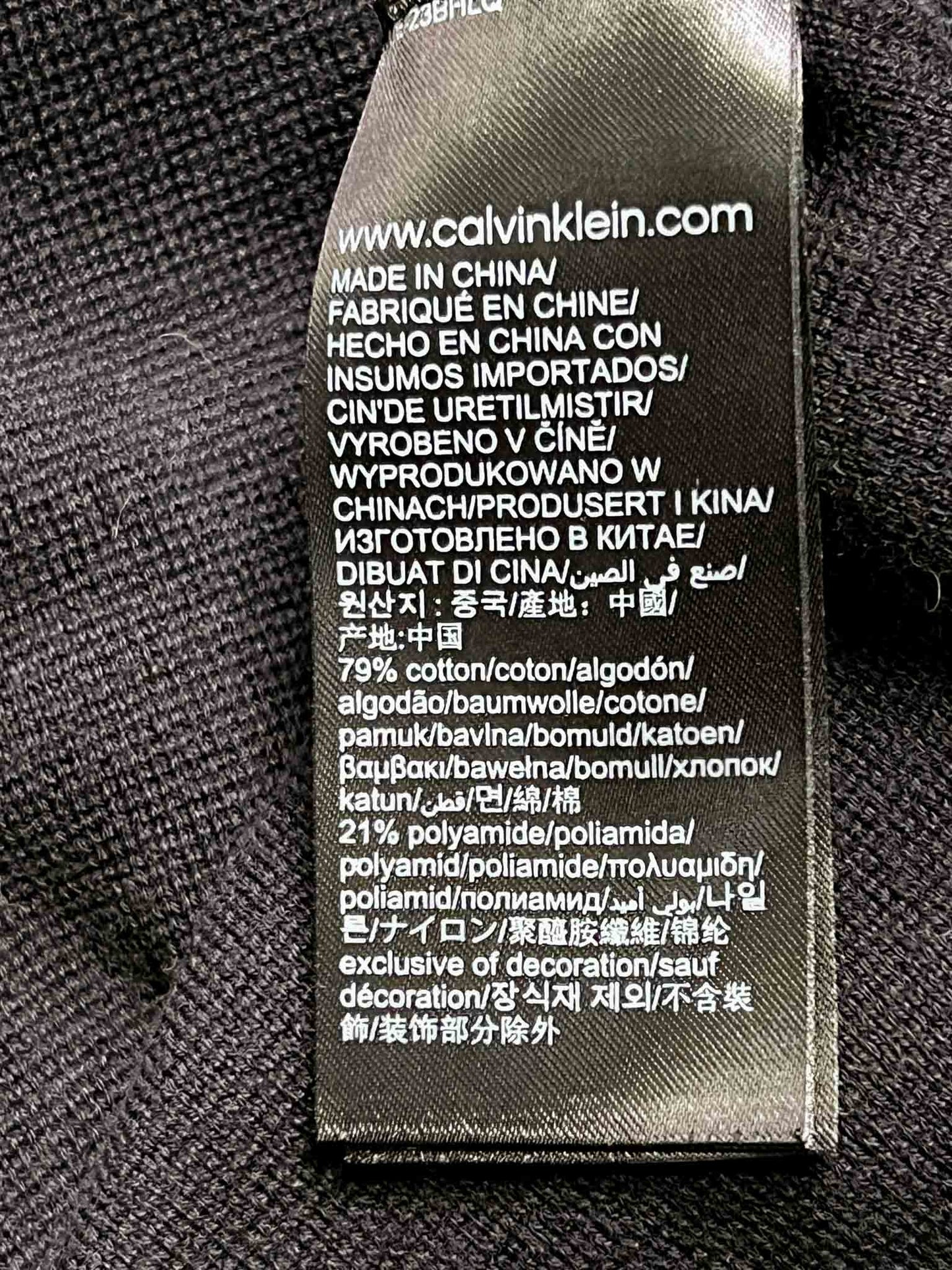 Size XL | Calvin Klein Cotton Zip-Up Jacket