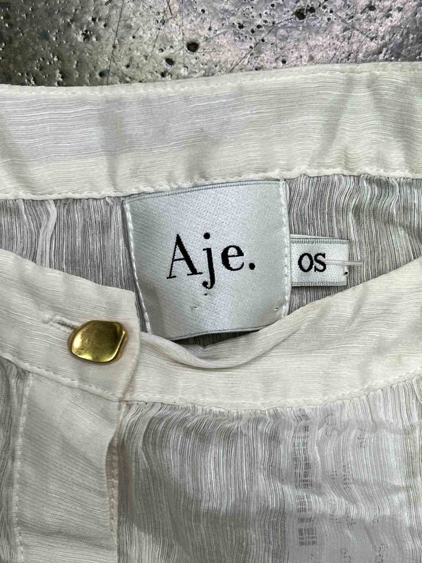Size OSFM | Aje Silk & Linen Le Corsaire Blouse