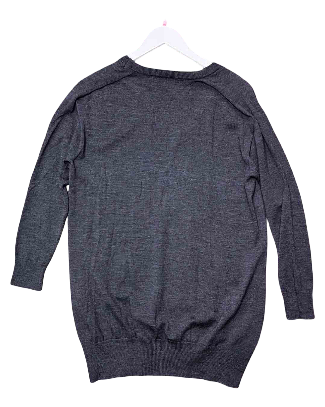 size M | Plantation Grey Wool Cardigan