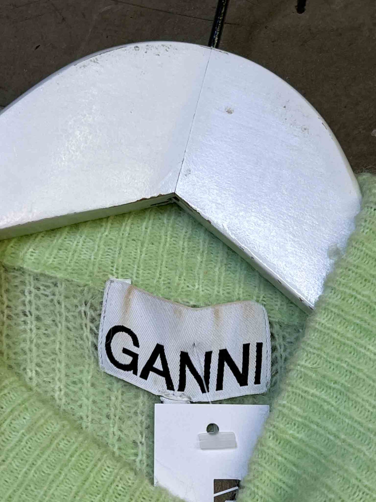 Size XS | Ganni Alpaca Blend Mint Green Jumper