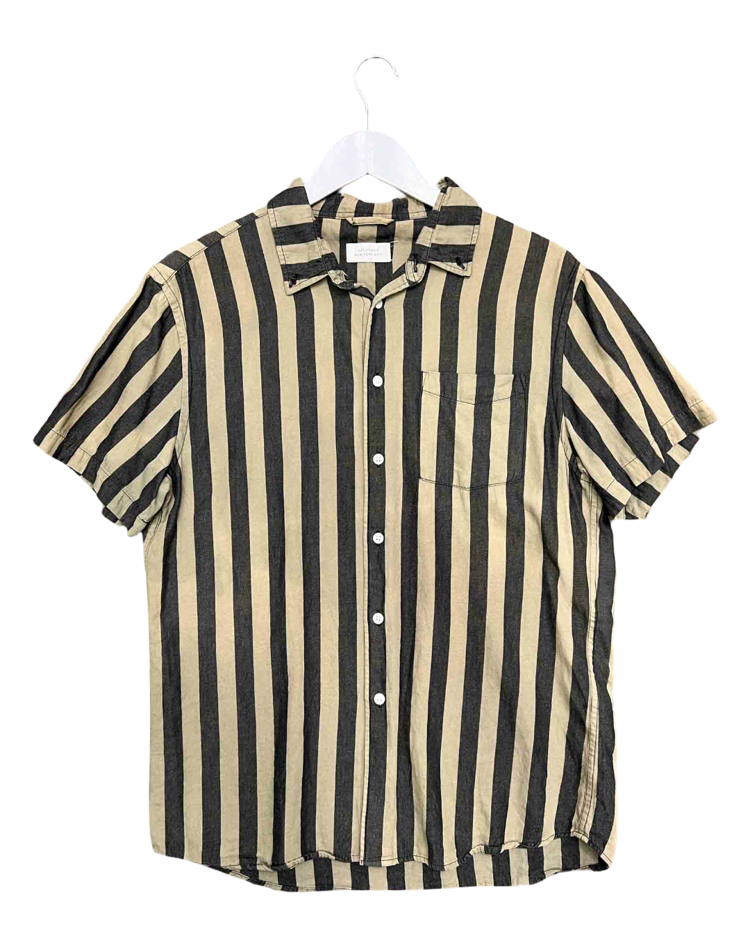 Size L | Saturdays NYC Striped Shirt