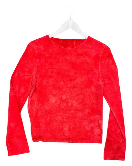 Size S | Comme des Garçons Red Wool TieDye Jumper