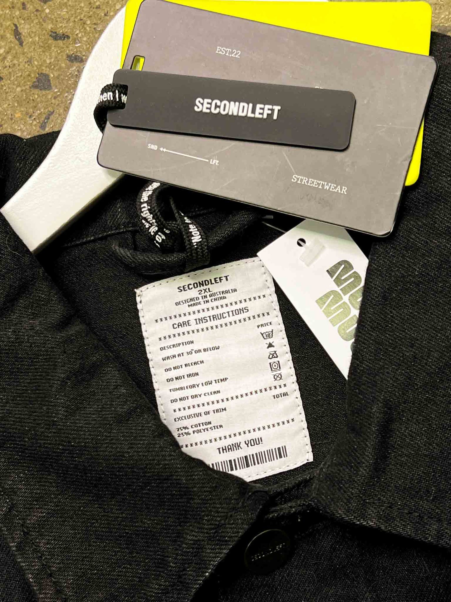 Size XXL | Second Left Sest Black Denim Jacket NWT