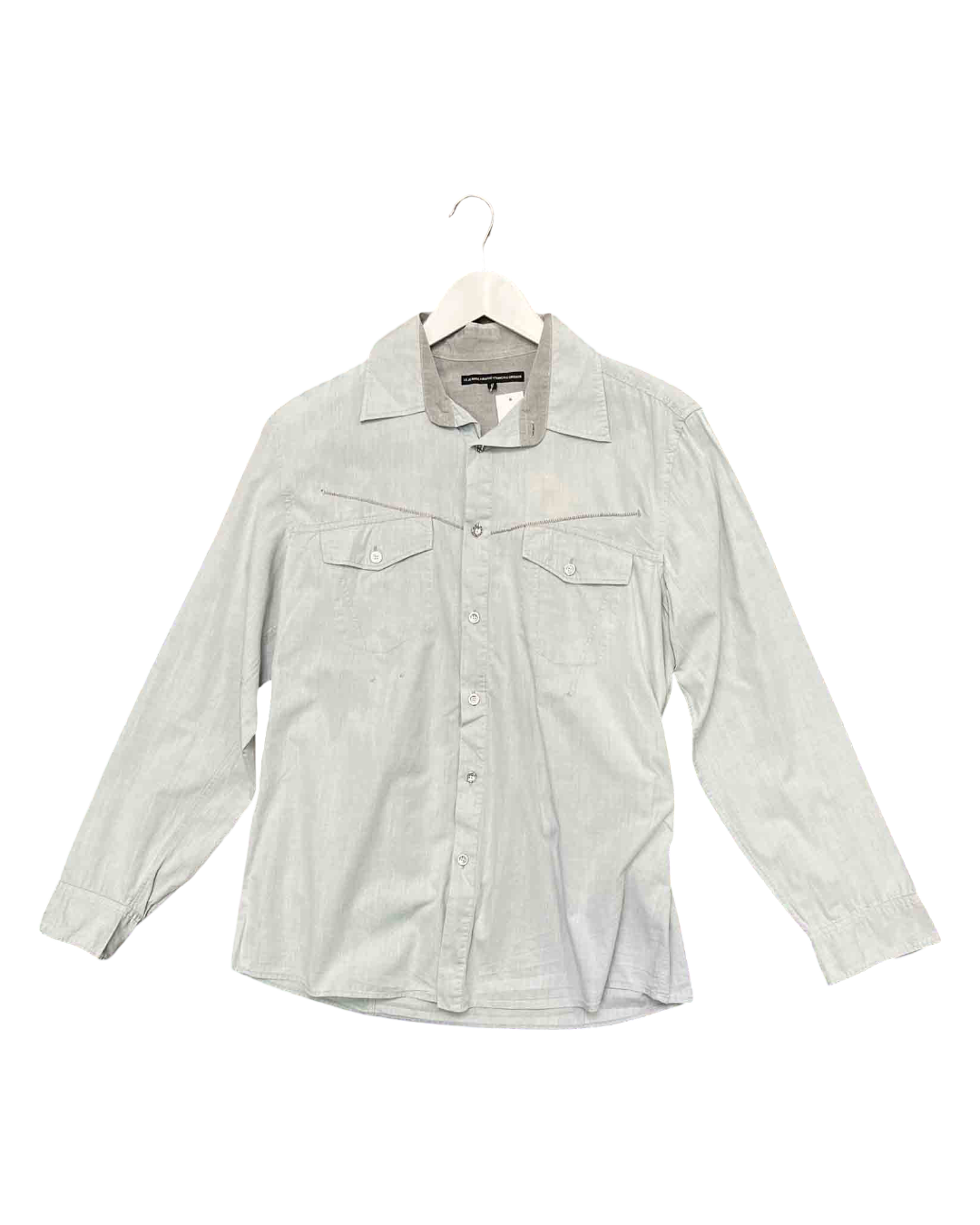 Size L | Le Jean de Marithé + François Girbaud Blue Shirt