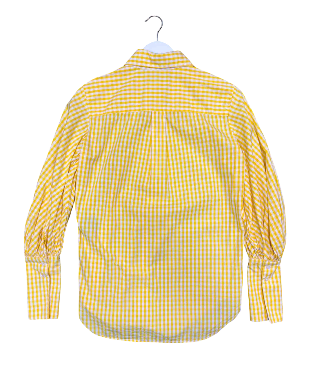 Size 0 (XS) | Lee Mathews Yellow Gingham Shirt