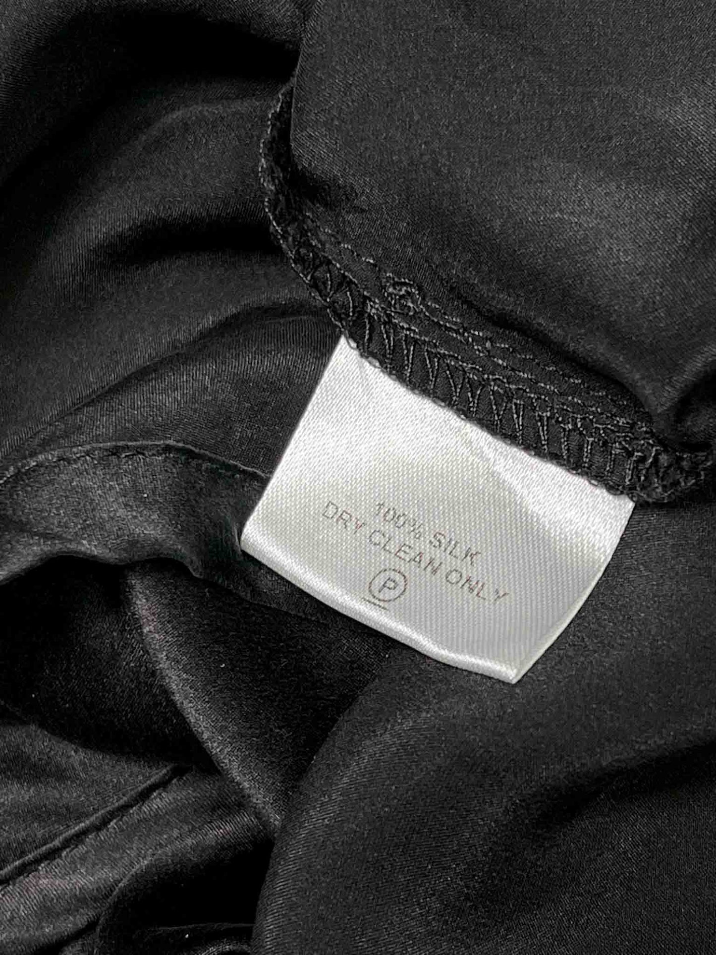 Size M | Alpha60 Black Silk Maxi Dress