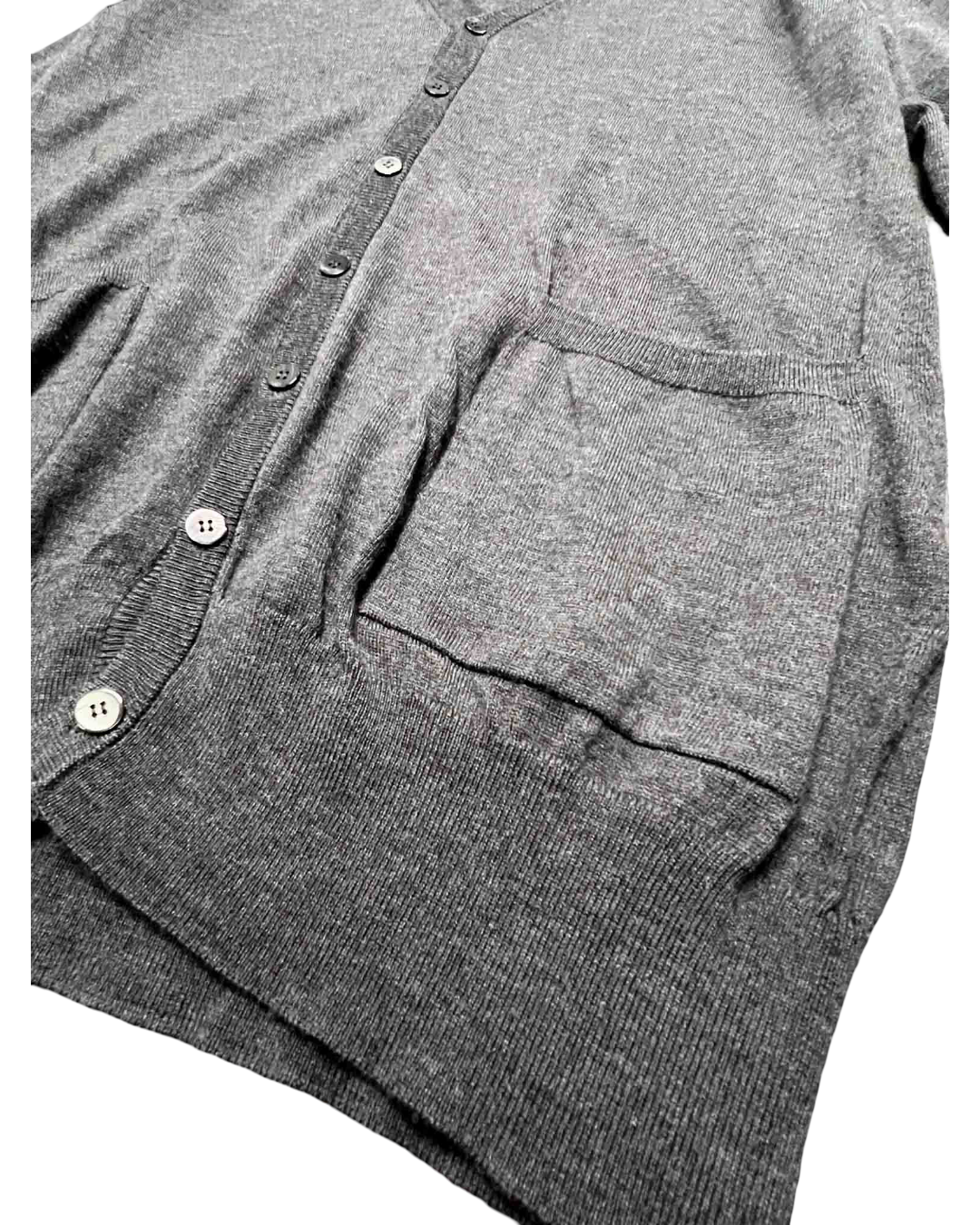 size M | Plantation Grey Wool Cardigan