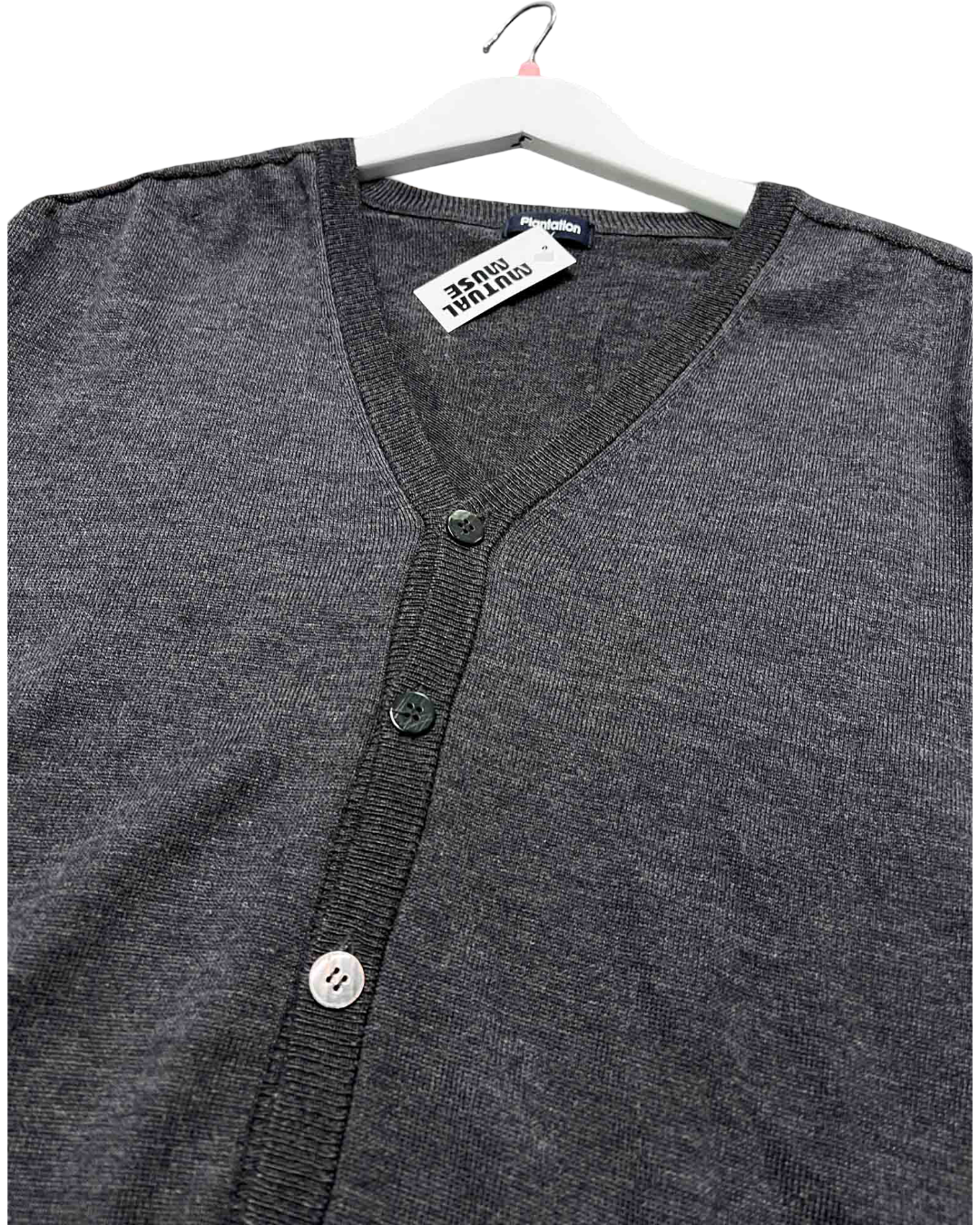 size M | Plantation Grey Wool Cardigan