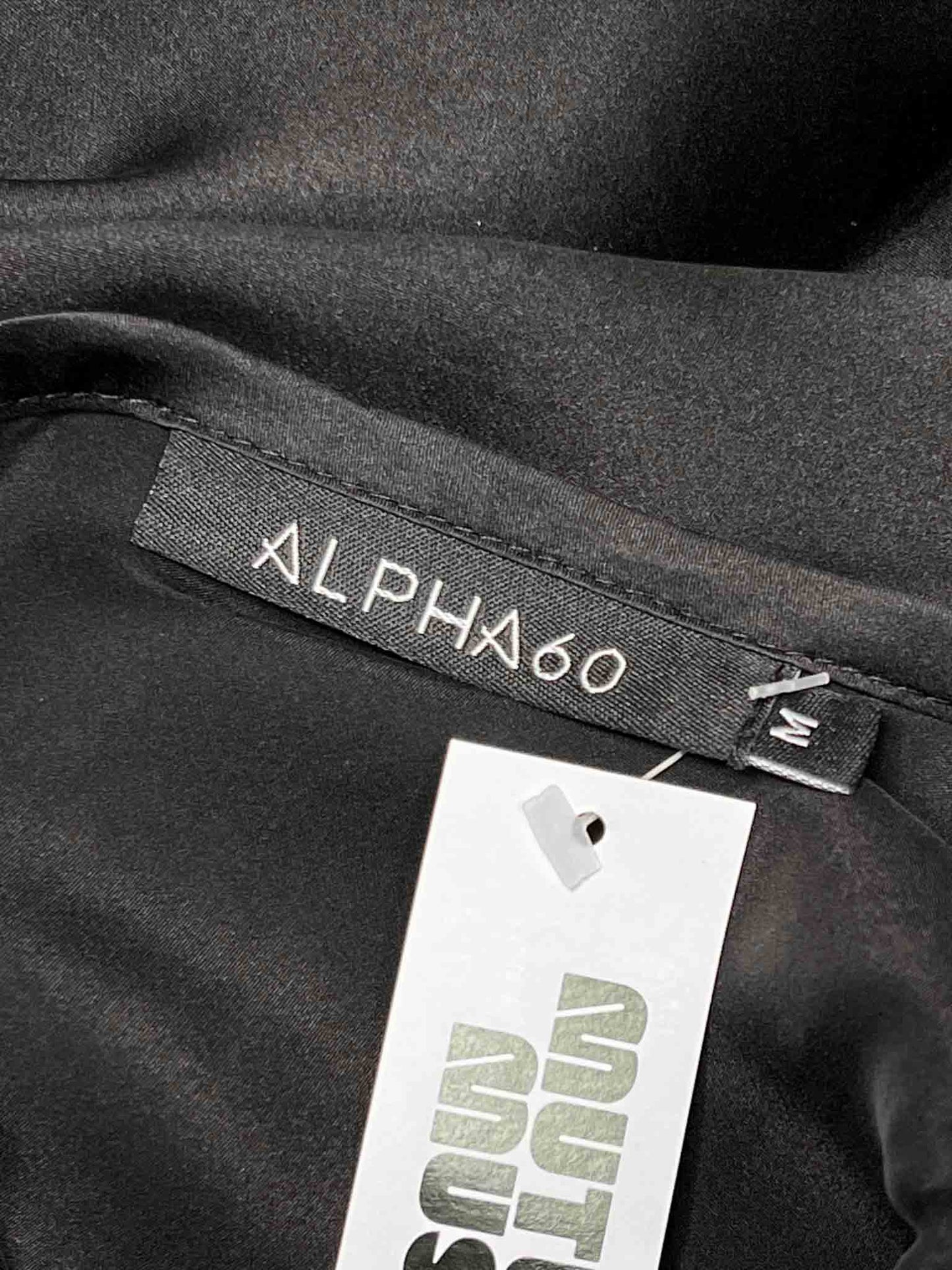 Size M | Alpha60 Black Silk Maxi Dress
