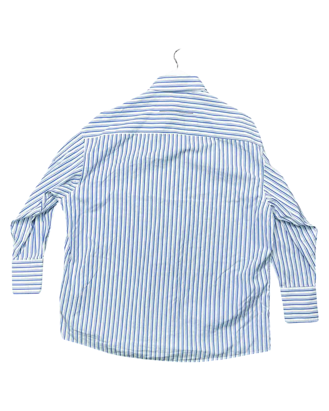 Size 4 (XL) | bassike Uniform Blue/White Organic Cotton Shirt