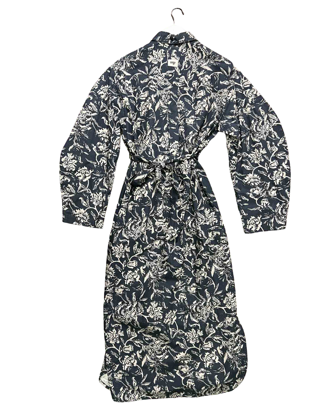 Size 44 (L) | Dhruv Kapoor Floral Cotton Shirt Midi Dress