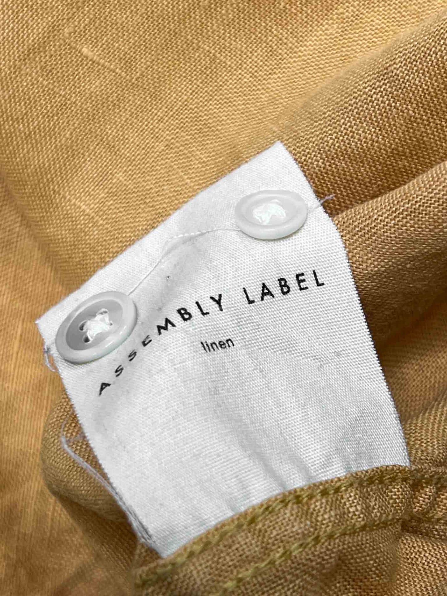 Size S | Assembly Label Orange Linen Shirt