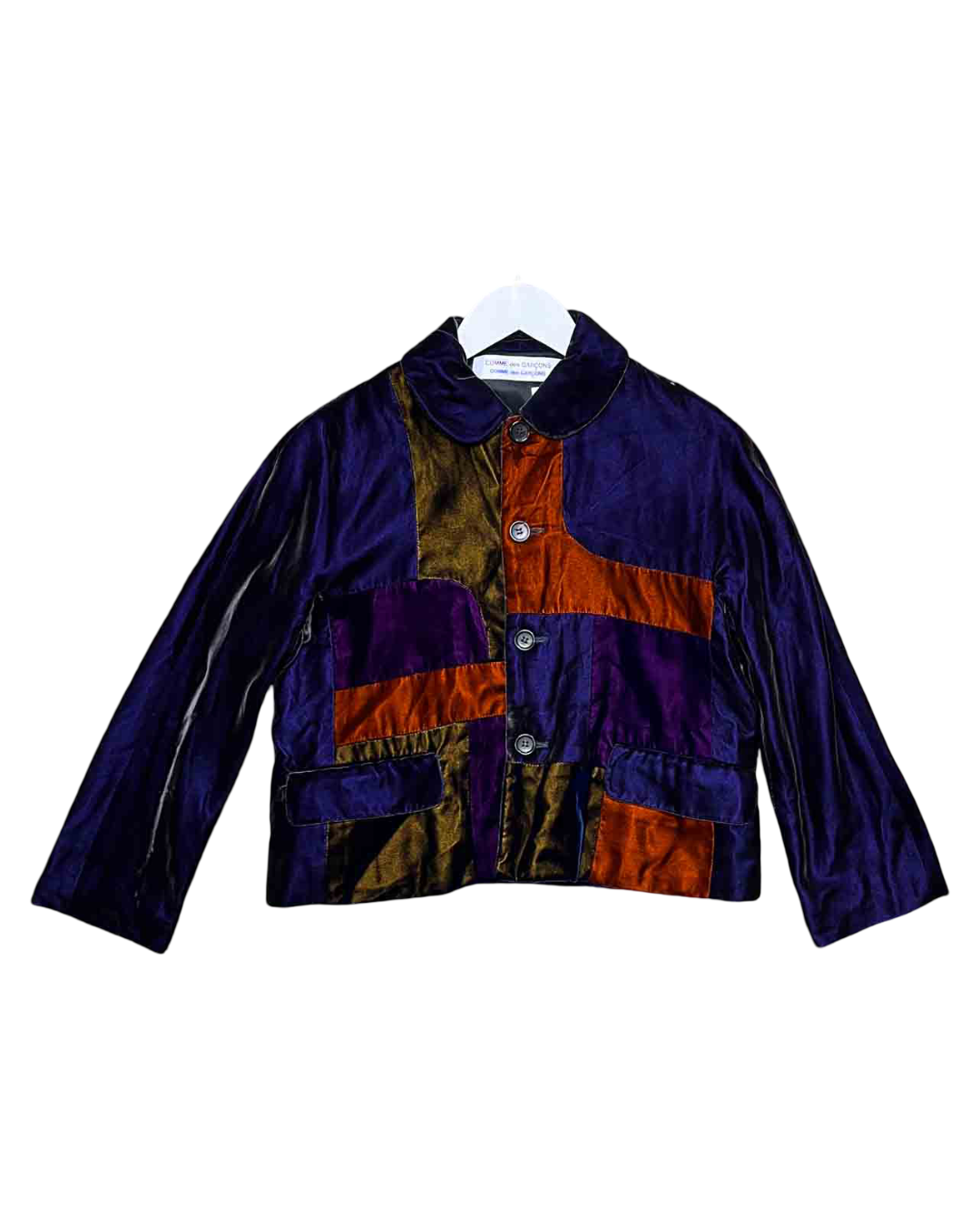 Size XS | Comme des Garçons Velvet Patchwork Jacket