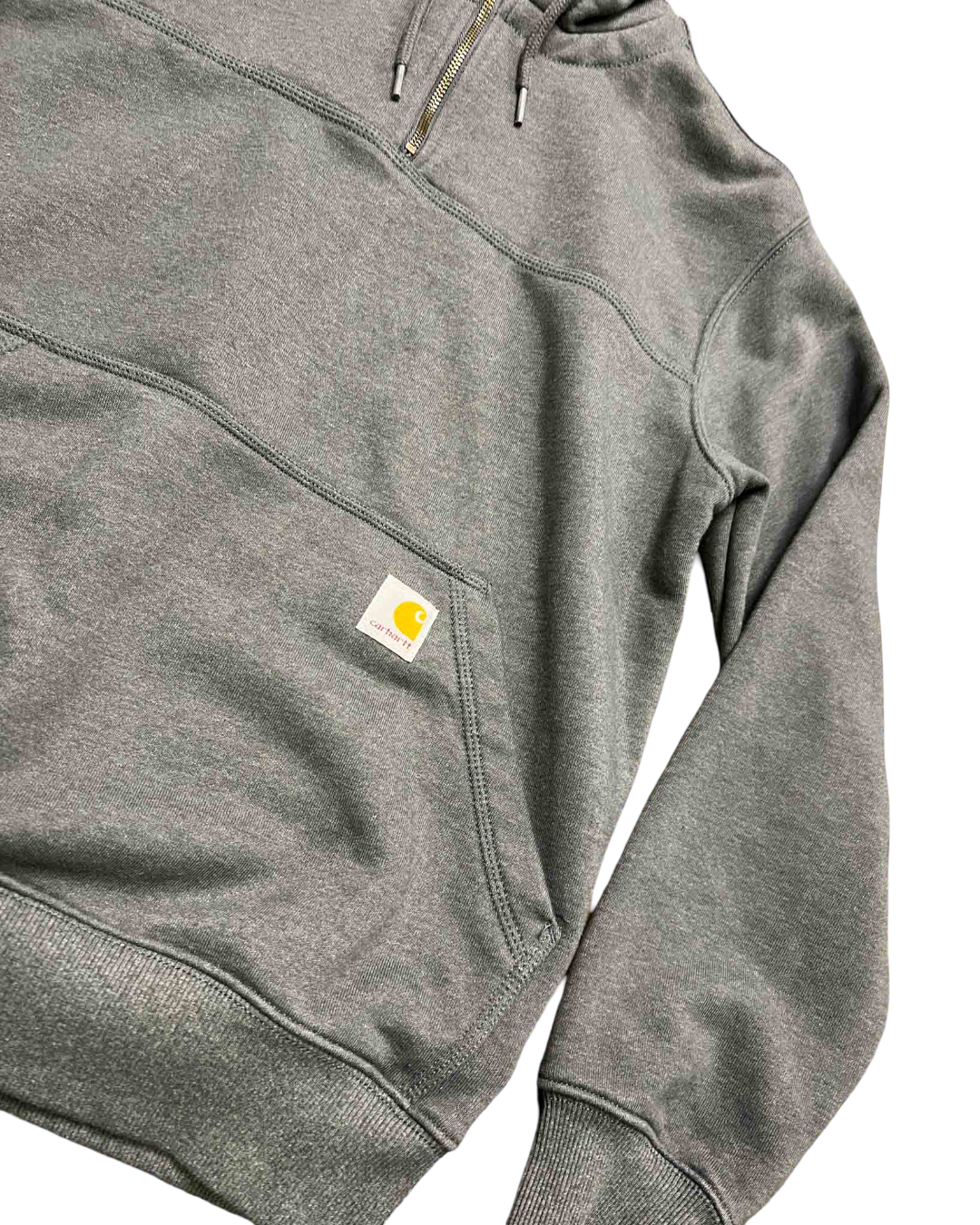 Size S | Carhartt Grey Rain Defender Paxton Heavyweight Hooded Sweatshirt