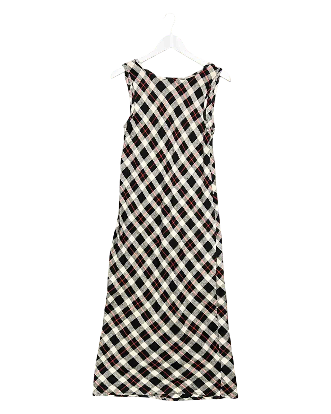 Size XS | Alpha60 Plaid Hemp Midi Dress