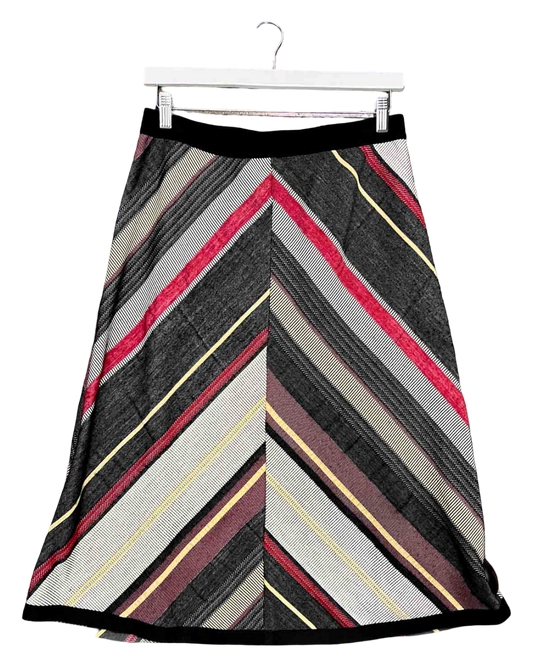 Size 14 | Tiffany Treloar Chevron Stripe Skirt