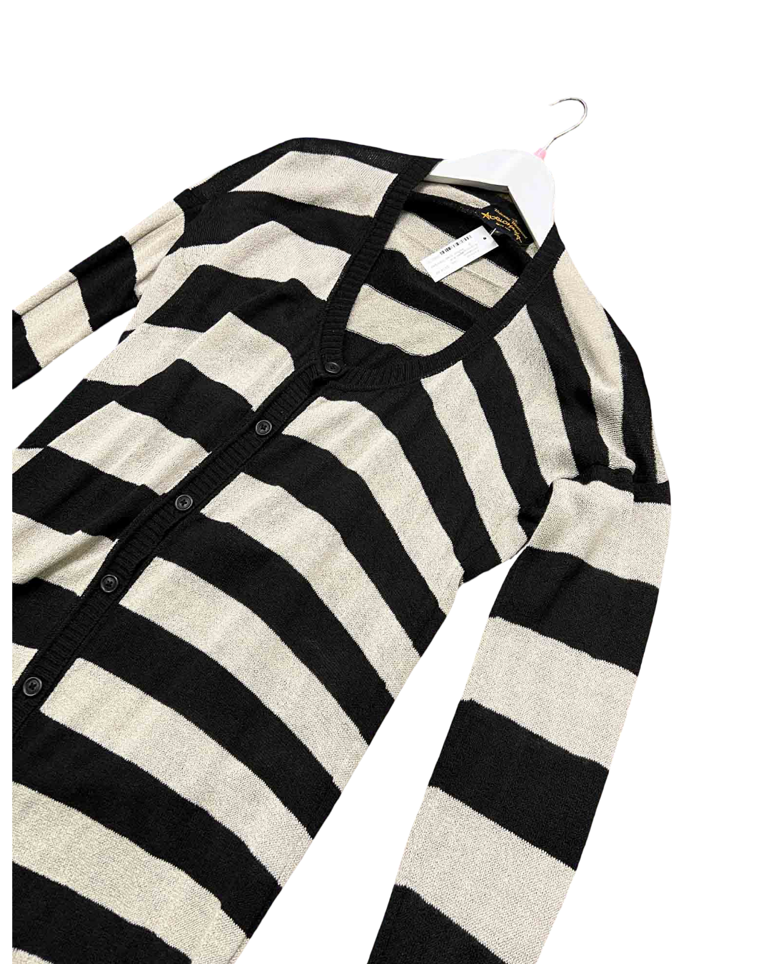 Size S | Vivienne Westwood Anglomania Black and Grey Knit Cardigan Dress