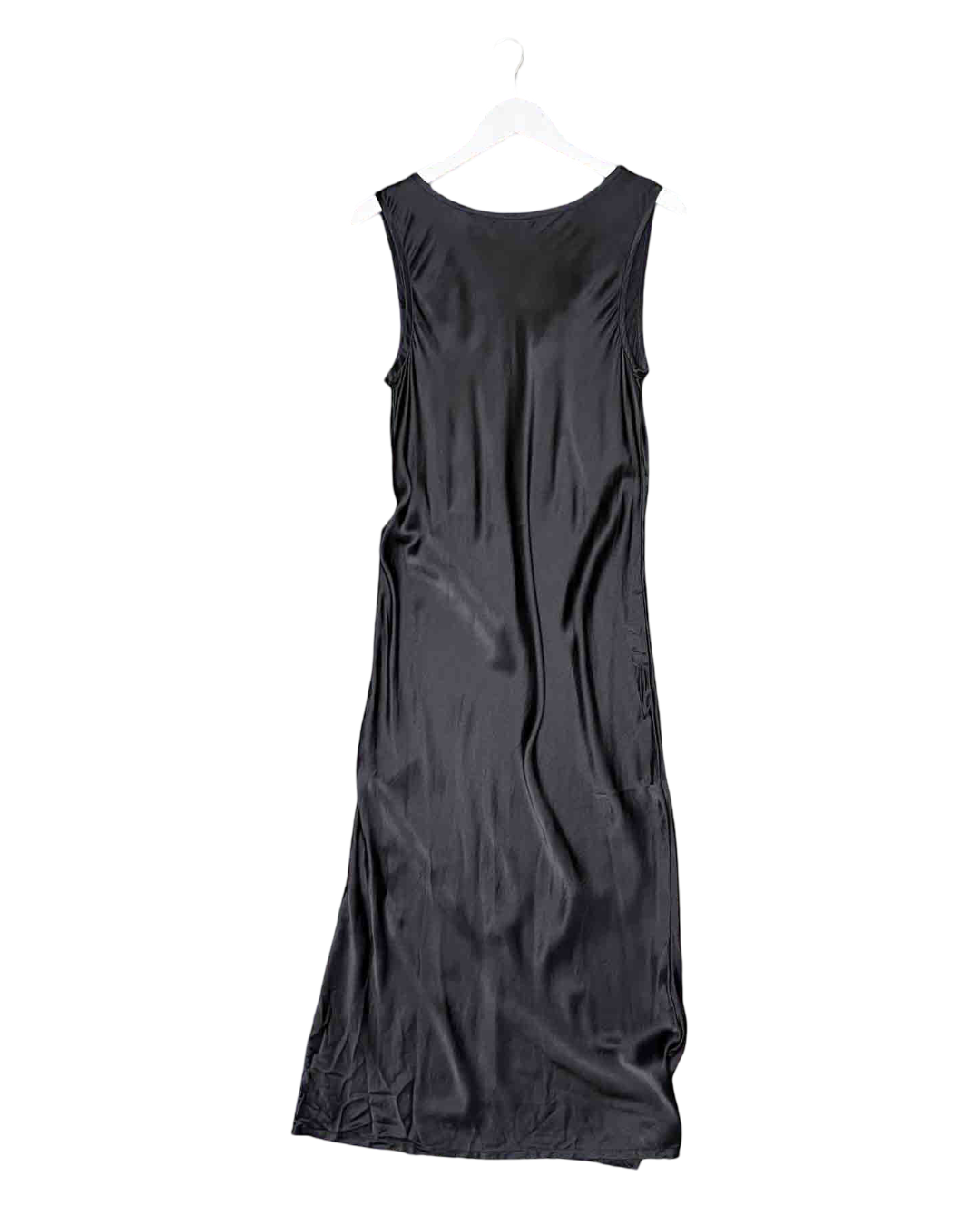 Size M | Alpha60 Black Silk Maxi Dress
