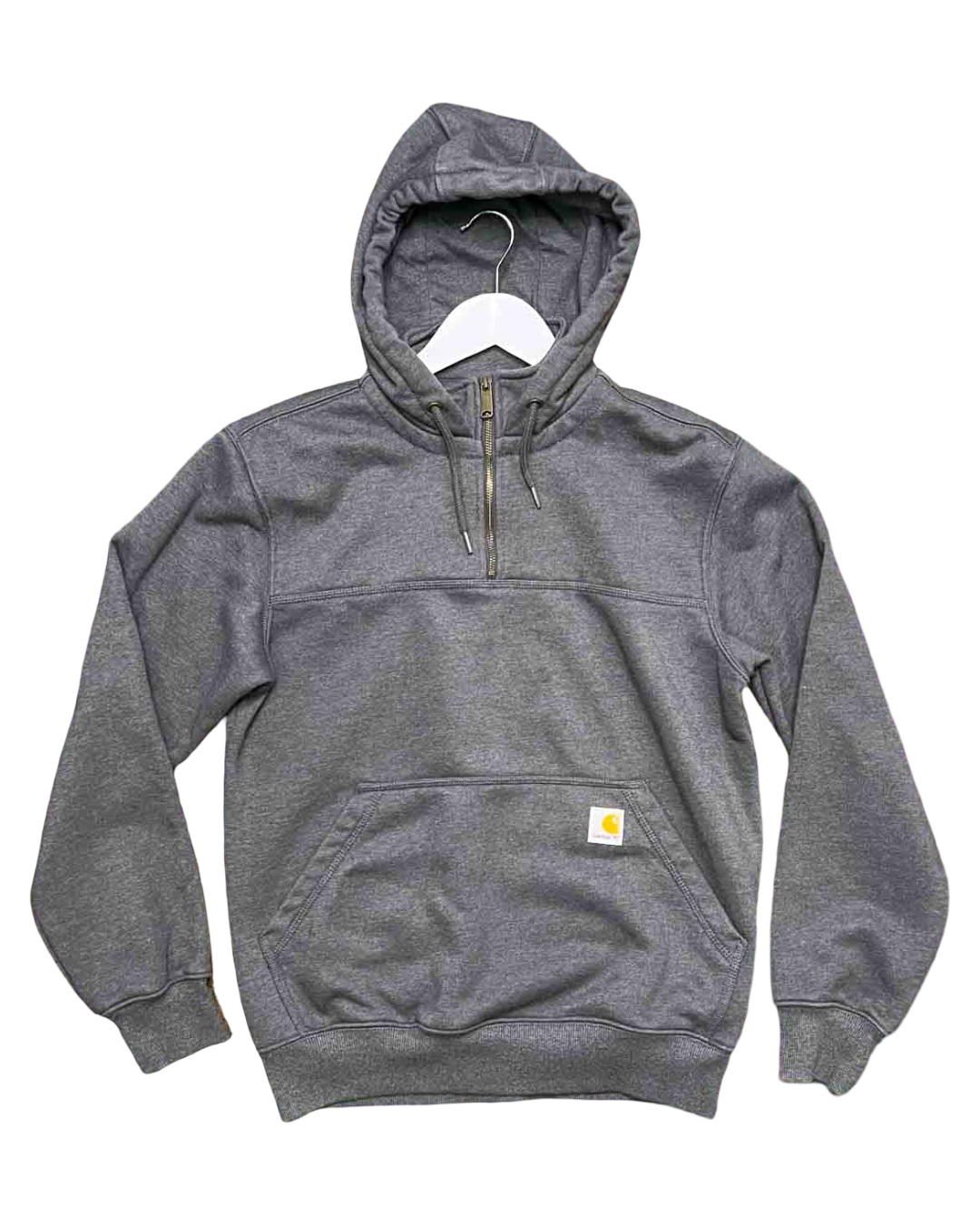 Size S | Carhartt Grey Rain Defender Paxton Heavyweight Hooded Sweatshirt
